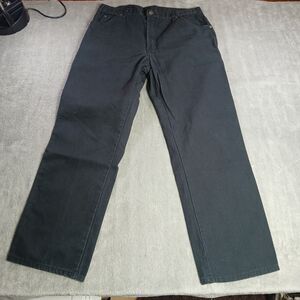 Dickies Mens 38x32 Black 1939RBK Carpenter Duck Canvas Relaxed Fit Utility Pants